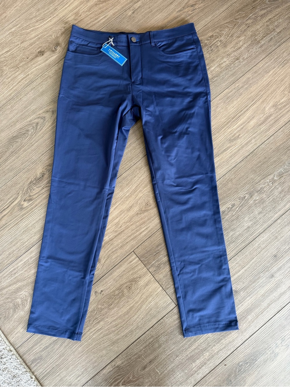 Twillory Men's Navy Stretch Dress Pants